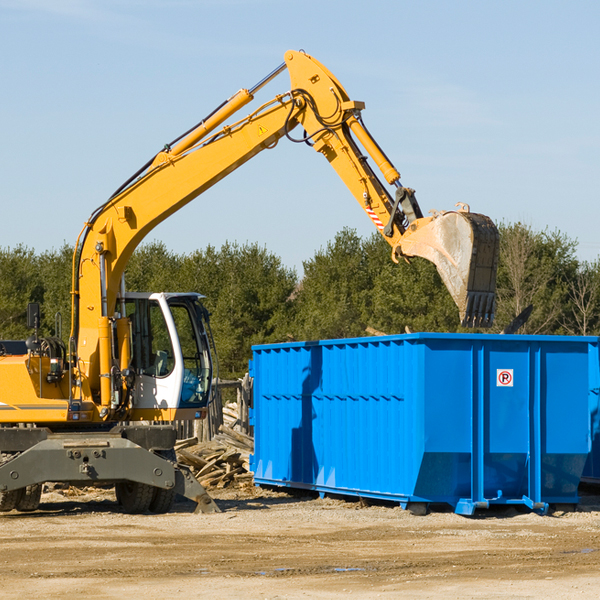 what size residential dumpster rentals are available in Nordheim TX